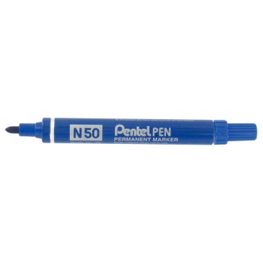 Pentel - Marqueur permanent N50 pointe ogive bleu - N50-C