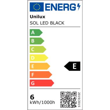 Lampe LED Sol 7,4W noir
