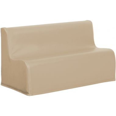 Canapé 2 places en PVC 17cm beige