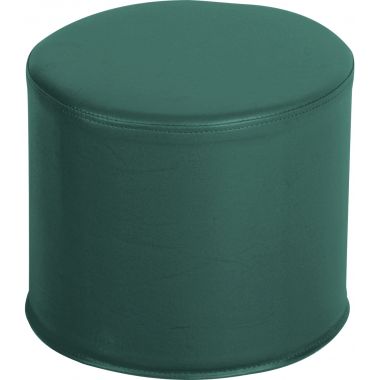 Pouf rond en PVC diamètre 30cm bleu canard