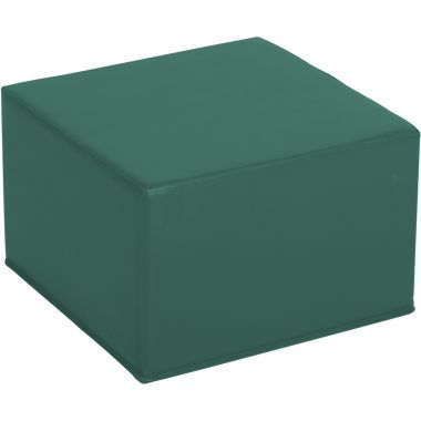 Pouf carré en PVC 40x40x25cm bleu
