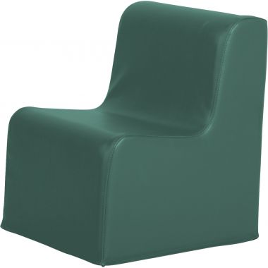 Chauffeuse simple en PVC 35x40x45 bleu