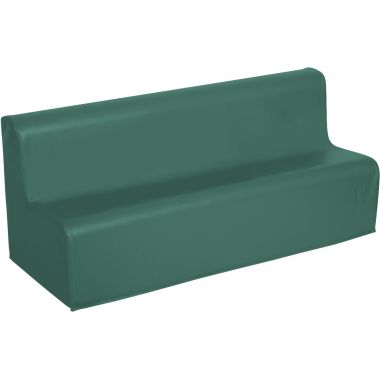 Canapé en PVC 110x40x45cm bleu