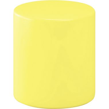 Pouf rond en PVC diamètre 36cm jaune