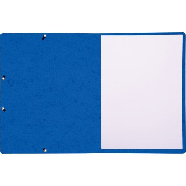 Lot de 10 chemises sans rabat à élastiques en carte lustrée, bleu