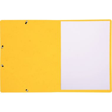 Lot de 10 chemises sans rabat à élastiques en carte lustrée, jaune