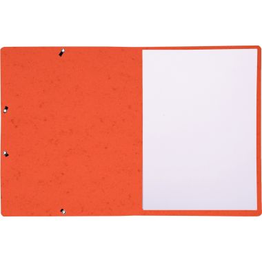 Lot de 10 chemises sans rabat à élastiques en carte lustrée, orange