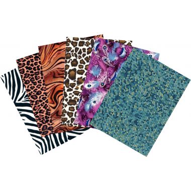 Pochette de 30 feuilles pour Decopatch motifs animaux