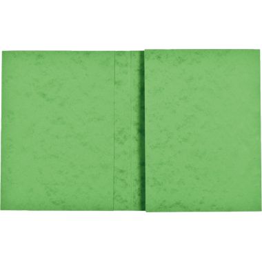 Lot de 10 protèges cahiers 2 rabats 24x32cm carte lustrée coloris vert