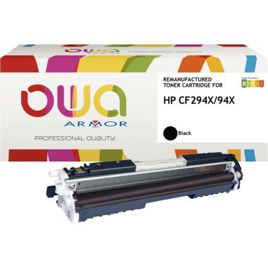OWA Armor cartouche laser noire haute capacité compatible HP 94X (CF294X)