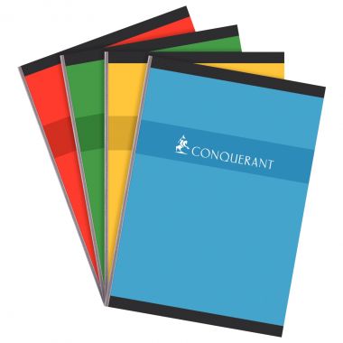 Cahier broché 192 pages CONQUERANT, format A4, seyès, papier 70g