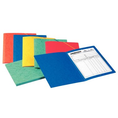 Chemise sans rabat à élastiques en carte lustrée 5/10ème, orange