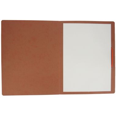 Chemise sans rabat à élastiques en carte lustrée 5/10ème, orange