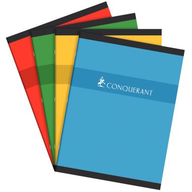 Cahier piqué 192 pages CONQUERANT, format 24x32 cm, seyès, papier 70g