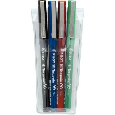 Pochette de 4 stylos V7 assortis