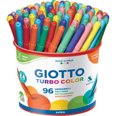 Pot de 96 feutres Turbo Color assortis