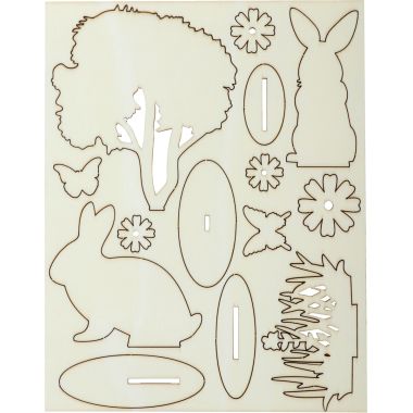 Décor à monter Pâques en bois