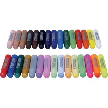Boite de 30 sticks gouache 10grammes assortis