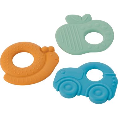 Lot de 3 hochets de dentition en silicone