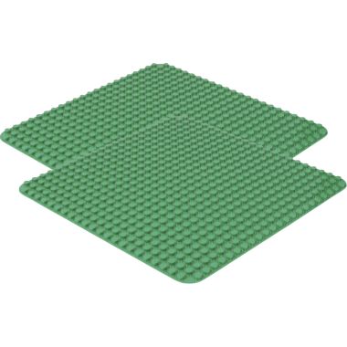 Lot de 2 maxi-plaques de base pour briques de construction