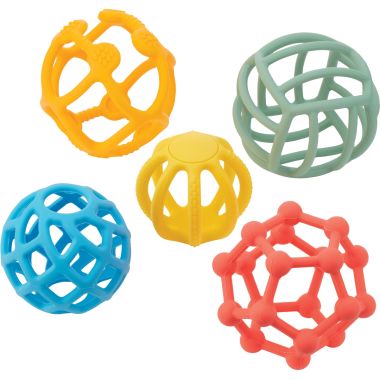 Lot de 5 balles sensorielles en silicone