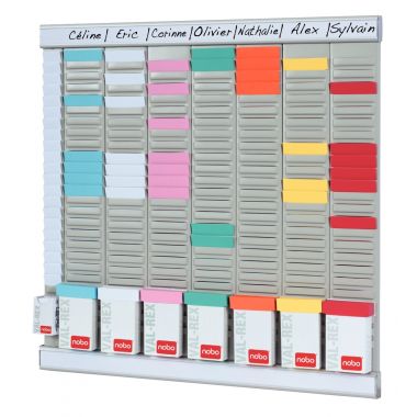 Paquet de 100 fiche planning indice 2 bleu clair