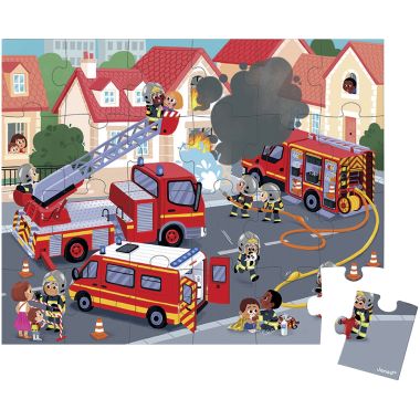 Puzzle 24 pièces les pompiers