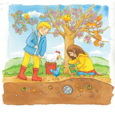 Puzzle 3 niveaux 35 pièces, les tournesols