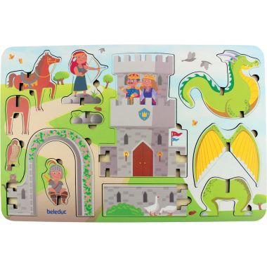 Encastrement 3D en bois, les chevaliers