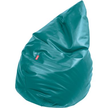 Coussin poire 100X65cm bleu canard