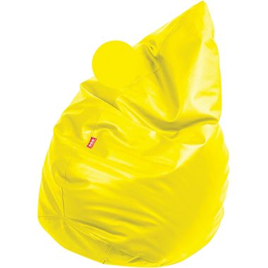 Coussin poire 100X65cm jaune
