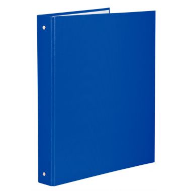 Classeur 4 anneaux en carton plastifié, format A4, dos 4 cm, bleu
