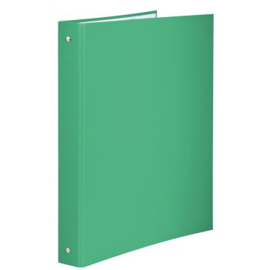 Classeur 4 anneaux en carton plastifié, format A4, dos 4 cm, vert