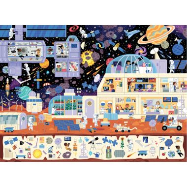 Ravensburger - Puzzle cherche et trouve 150 pièces, dans l'espace - 00086213