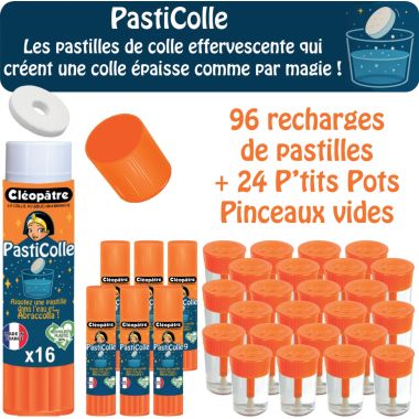 6 STICK PASTI COLLE  x 16 + 24 POTS VIDE