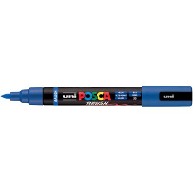 Marqueur Posca pointe moyenne Brush bleu foncé