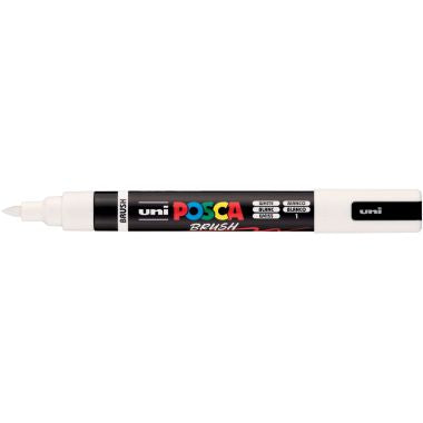 Marqueur Posca pointe moyenne Brush blanc