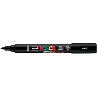 Marqueur Posca pointe moyenne Brush noir