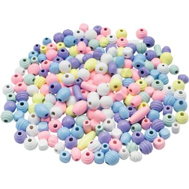Sachet de 500 perles en bois assorties