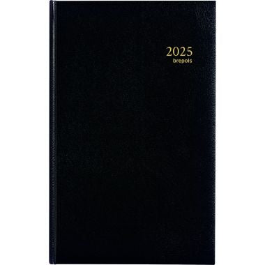 Brepols - Agenda de banque large 1 volume, coloris noir - 0.145.1255.01.6.0