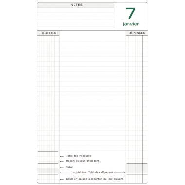 Recharge de feuillets pour perpétuel de caisse
