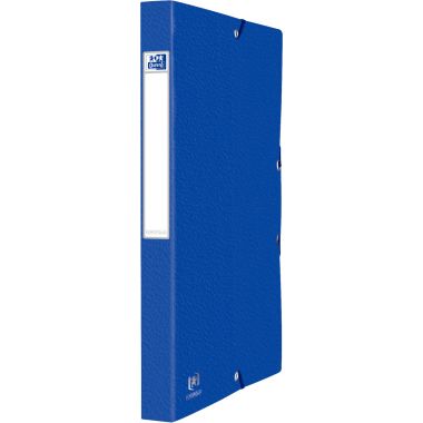 Boite de classement en carte grainée EUROFOLIO+ dos 2,5 cm, bleu