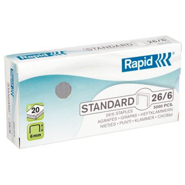 Rapid - Boîte de 5 000 agrafes 26/6 - 24861800