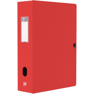 Boite de classement en polypropylène MEMPHIS dos 8 cm, rouge