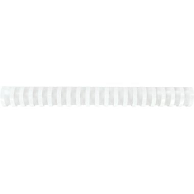 Boîte de 50 reliures plastiques couleur Ø 28mm blanc