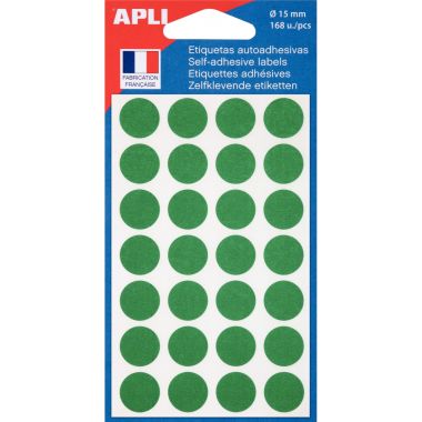 Etui de 168 pastilles de couleur diamètre 15mm vert