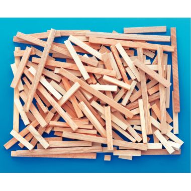 Paquet de 200 bâtonnets rectangulaires, longueurs assorties