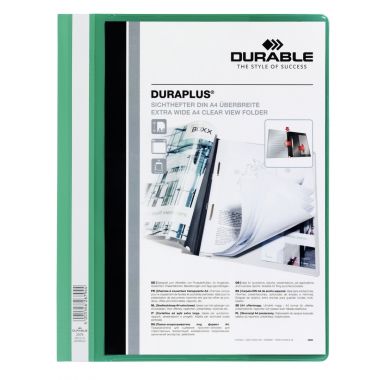Chemise DURAPLUS personnalisable transparent/vert