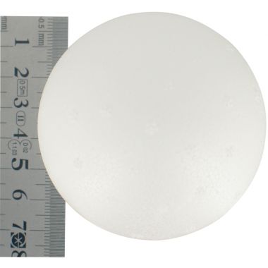 Lot de 5 boules en styropor, diamètre 7 cm