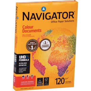 Paquet de 250 feuilles format A4 120g blanc NAVIGATOR